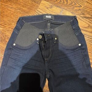 PAIGE Women's Dark Blue Skinny Jeans